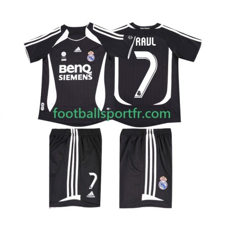 Tenue Real Madrid RAUL 7 2006 2007 Retro Enfant Exterieur Maillot de Foot